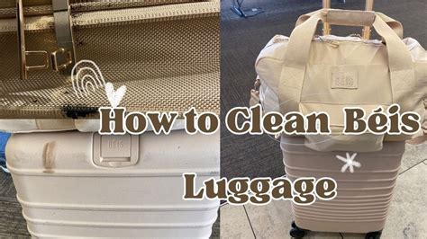 how to clean beis weekender bag|how to clean béis suitcase.